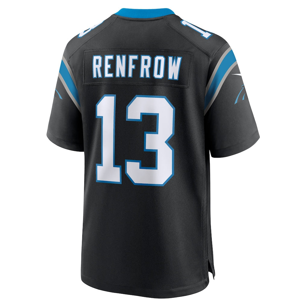 Kooe C.Panthers #13 Hunter Renfrow Black Team Game Jersey
