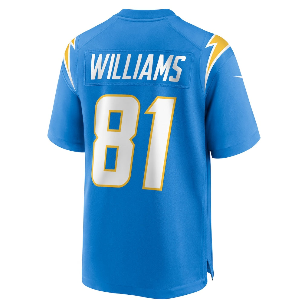 Kooe LA.Chargers #81 Mike Williams Powder Blue Team Game Jersey