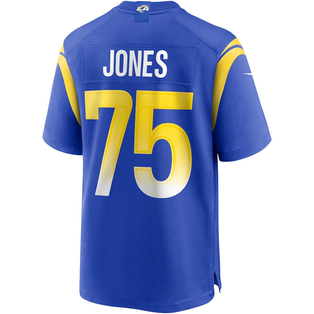 Kooe LA.Rams #75 Deacon Jones Royal Game Retired Player Jersey