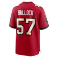 Kooe TB.Buccaneers #57 John Bullock Red Team Game Jersey