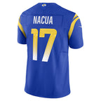 Kooe LA.Rams #17 Puka Nacua Royal Vapor F.U.S.E. Limited Jersey
