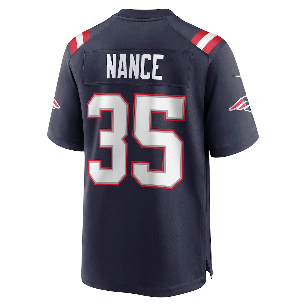 Kooe NE.Patriots #35 Jim Nance Navy Retired Player Jersey