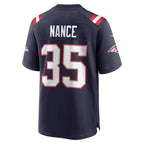 Kooe NE.Patriots #35 Jim Nance Navy Retired Player Jersey