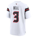 Kooe H.Texans #3 Tank Dell White Game Jersey