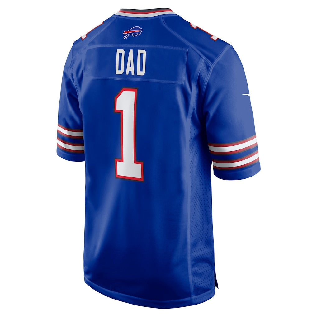 Kooe B.Bills #1 Dad Royal Game Jersey