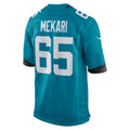 Kooe J.Jaguars #65 Patrick Mekari Teal Team Game Jersey