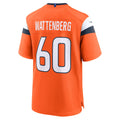 Kooe D.Broncos #60 Luke Wattenberg Orange Team Game Jersey