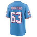 Kooe T.Titans #63 Mike Munchak Light Blue Retired Player Alternate Game Jersey