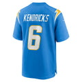 Kooe LA.Chargers #6 Eric Kendricks Powder Blue Player Game Jersey