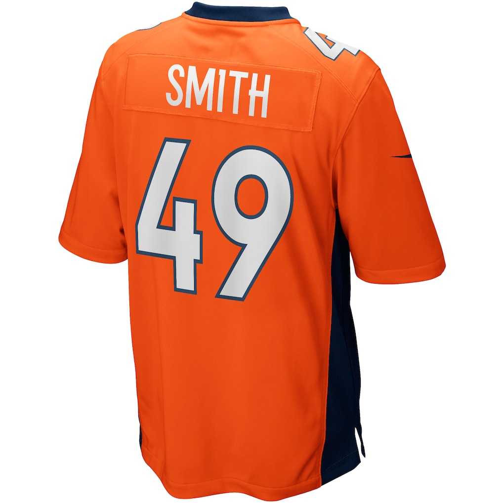 Kooe D.Broncos #49 Dennis Smith Orange Retired Player Alternate Game Jersey
