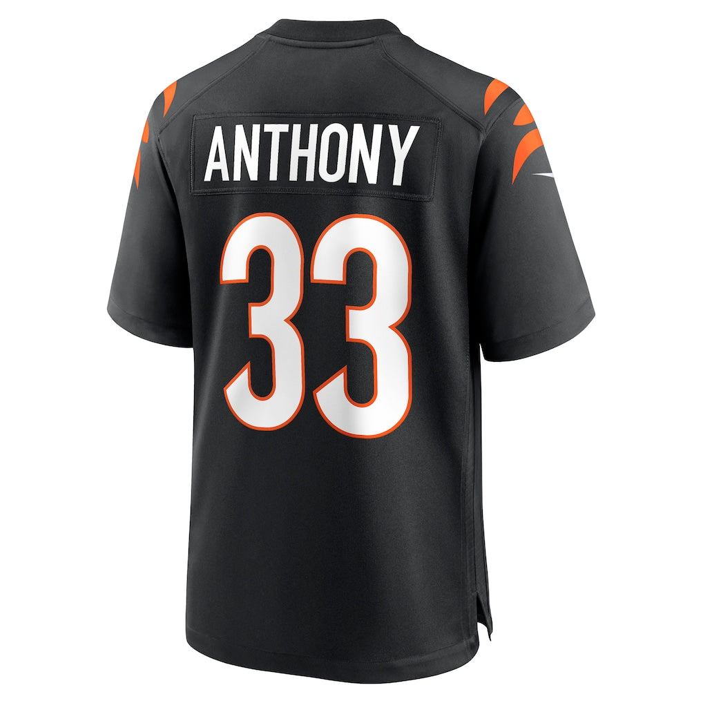 Kooe C.Bengals #33 Daijahn Anthony Black Game Jersey