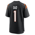 Kooe C.Bengals #1 Dad Black Game Jersey