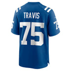 Kooe IN.Colts #75 Jalen Travis Royal Team Game Jersey