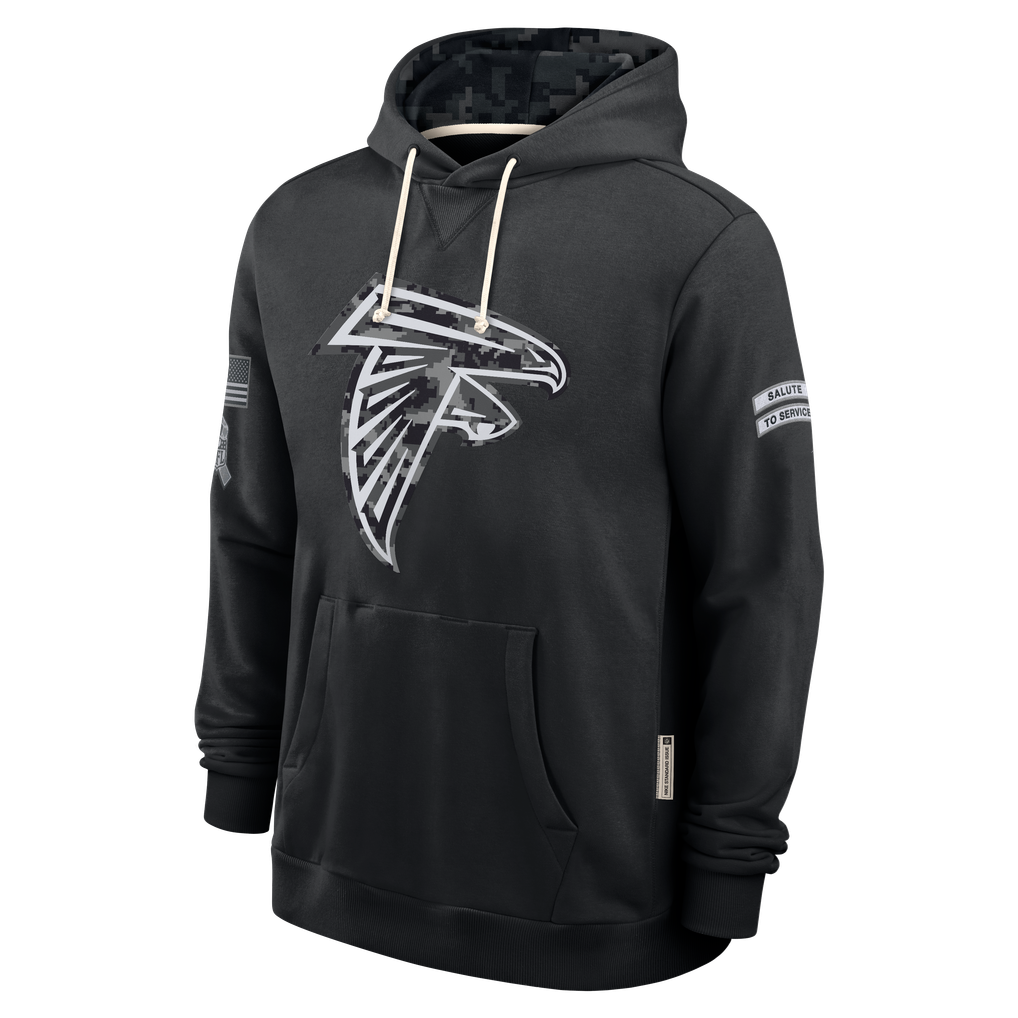 Kooe A.Falcons Black 2026 Salute to Service Sideline Dri-FIT Pullover Hoodie Jerseys