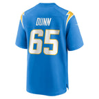 Kooe LA.Chargers #65 Michael Dunn Powder Blue Team Game Jersey