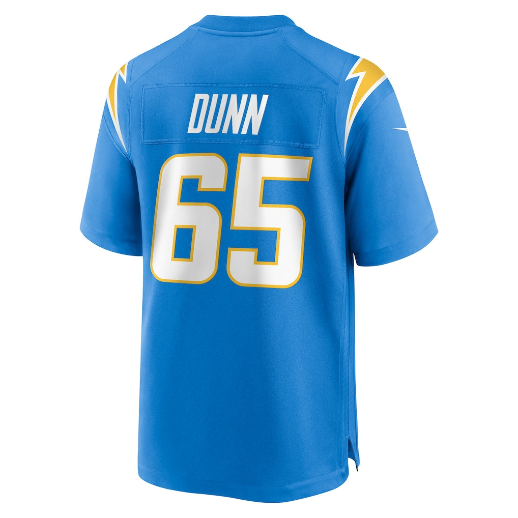 Kooe LA.Chargers #65 Michael Dunn Powder Blue Team Game Jersey