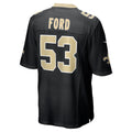 Kooe NO.Saints #53 Jaylan Ford Black Game Jersey