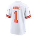 Kooe TB.Buccaneers #1 Rachaad White White 50th Season Game Jersey