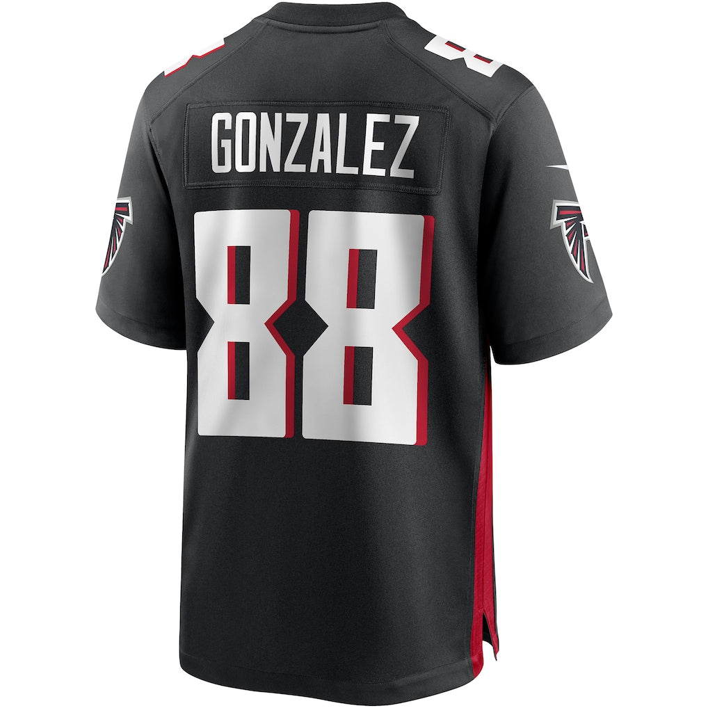 Kooe A.Falcons #88 Tony Gonzalez Black Game Retired Player Jersey