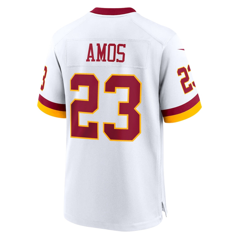 Kooe W.Commanders #23 Trey Amos White Game Super Bowl Era Jersey