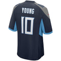 Kooe T.Titans #10 Vince Young Navy Game Retired Player Jersey