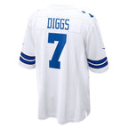 Kooe D.Cowboys #7 Trevon Diggs White Game Jersey