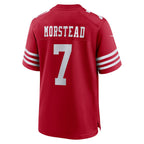 Kooe SF.49ers #7 Thomas Morstead Scarlet Team Game Jersey
