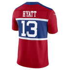 Kooe NY.Giants #13 Jalin Hyatt Century Red Alternate Vapor F.U.S.E. Limited Jersey