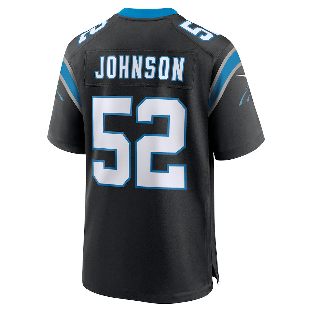 Kooe C.Panthers #52 DJ Johnson Black Game Jersey