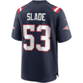 Kooe NE.Patriots #53 Chris Slade Navy Game Retired Player Jersey