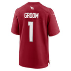 Kooe A.Cardinals #1 Groom Cardinal Team Game Jersey