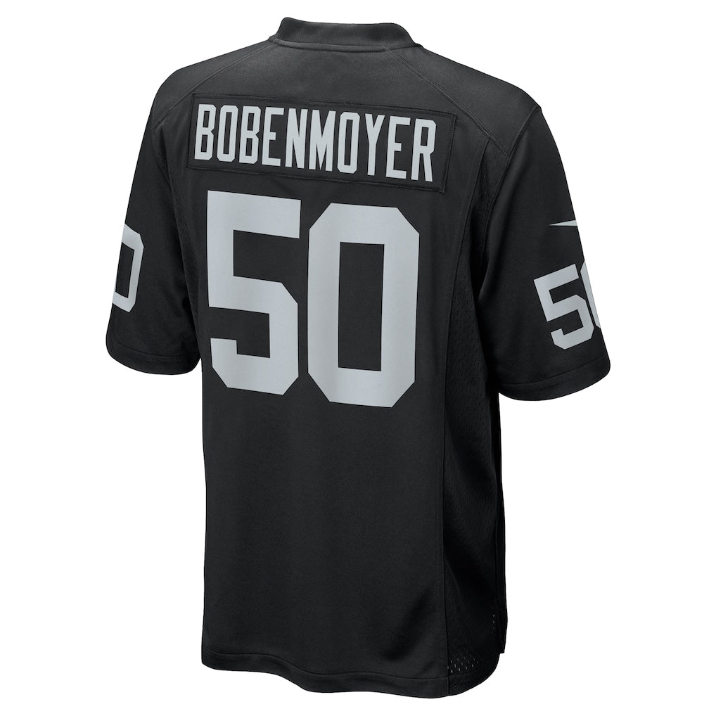 Kooe LV.Raiders #50 Jacob Bobenmoyer Black Game Player Jersey
