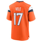 Kooe D.Broncos #17 Devaughn Vele Orange Team Game Jersey