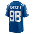 Kooe IN.Colts #98 Eric Johnson II Royal Team Game Jersey