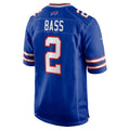 Kooe B.Bills #2 Tyler Bass Royal Game Player Jersey
