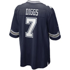 Kooe D.Cowboys #7 Trevon Diggs Navy Game Jersey