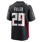 Kooe A.Falcons #29 Jordan Fuller Black Team Game Jersey