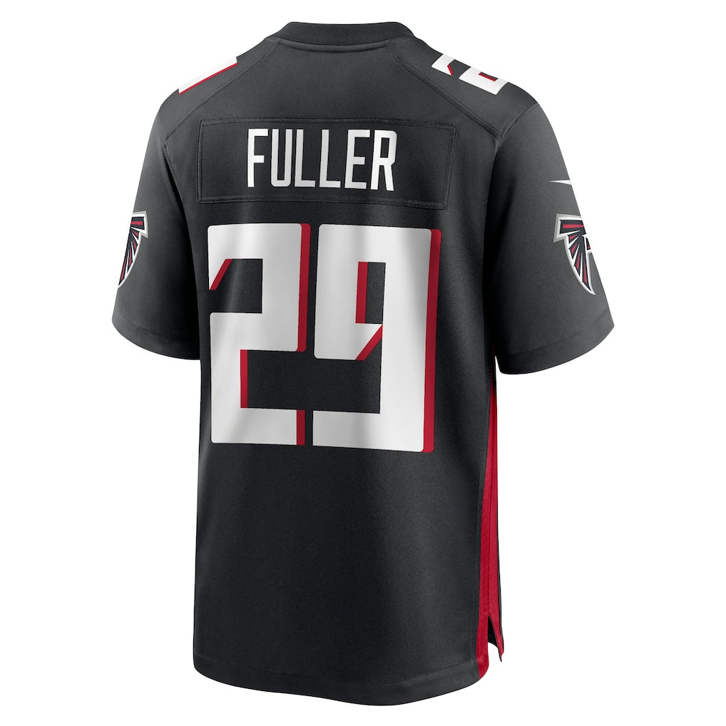 Kooe A.Falcons #29 Jordan Fuller Black Team Game Jersey