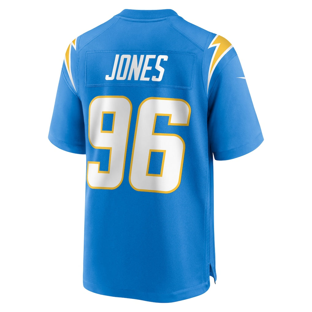 Kooe LA.Chargers #96 Naquan Jones Powder Blue Team Game Jersey