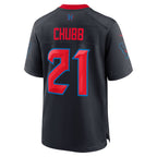 Kooe H.Texans #21 Nick Chubb Navy Alternate 2 Game Jersey
