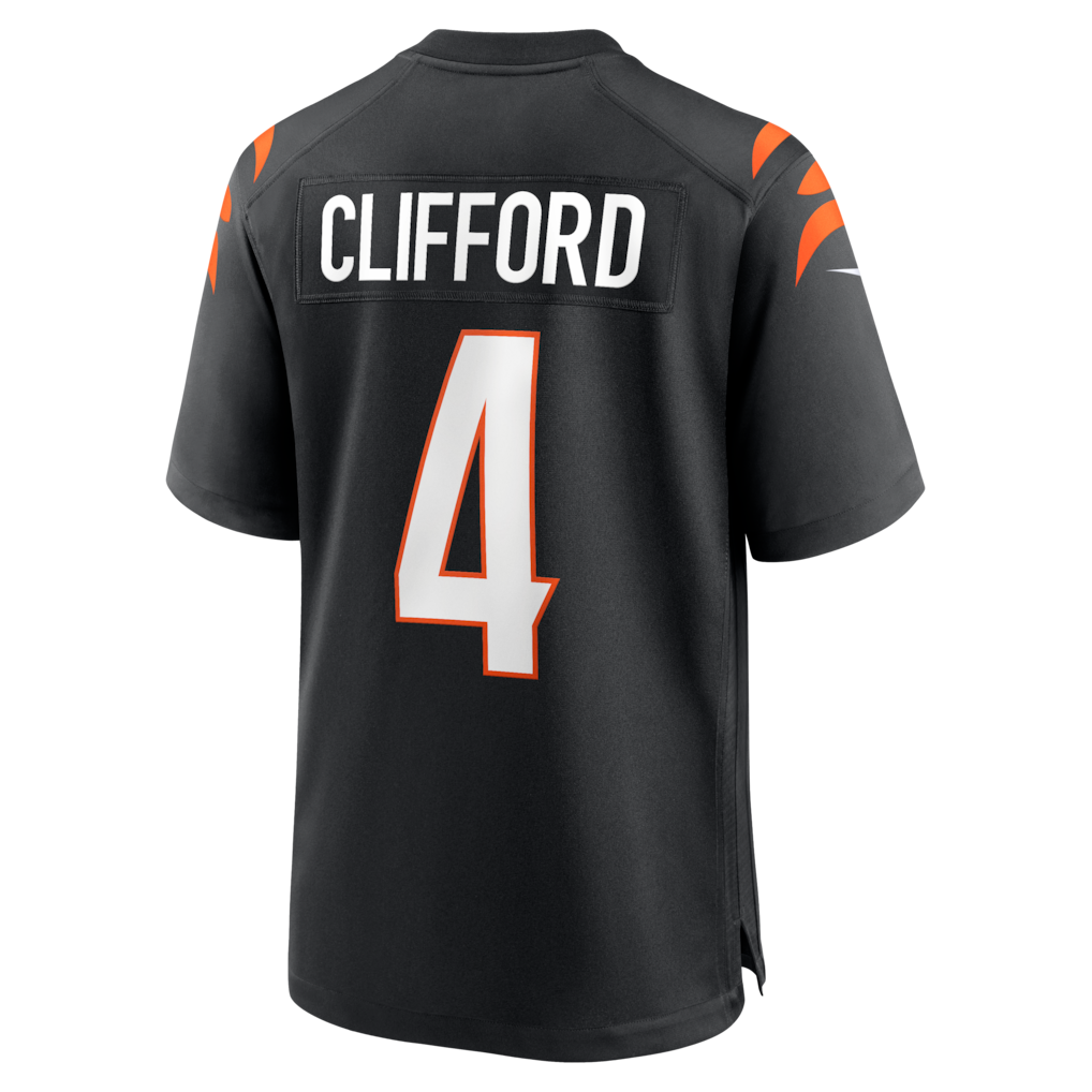 Kooe C.Bengals #4 Sean Clifford Black Team Game Jersey