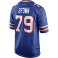 Kooe B.Bills #79 Ruben Brown Royal Game Retired Player Jersey