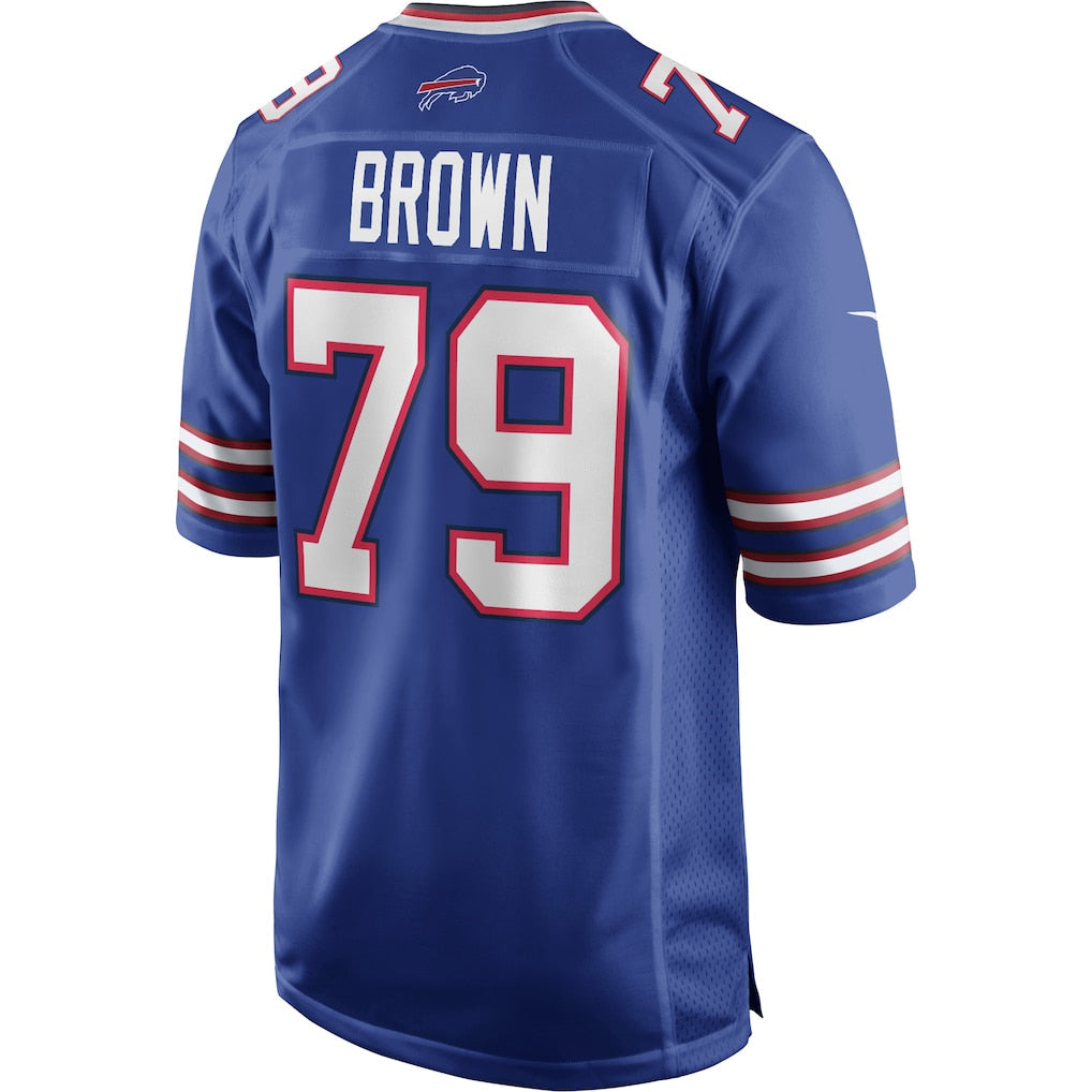 Kooe B.Bills #79 Ruben Brown Royal Game Retired Player Jersey