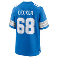 Kooe D.Lions #68 Taylor Decker Blue Team Game Jersey