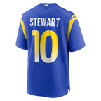 Kooe LA.Rams #10 Josaiah Stewart Royal Team Game Jersey