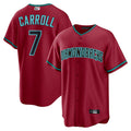 Kooe A.Diamondbacks #7 Corbin Carroll Player Red Home Replica Personalized Stitched Jerseys