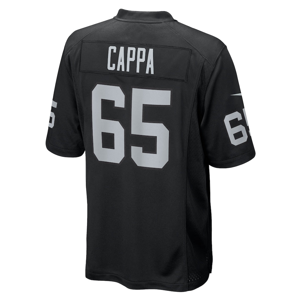 Kooe LV.Raiders #65 Alex Cappa Black Team Game Jersey