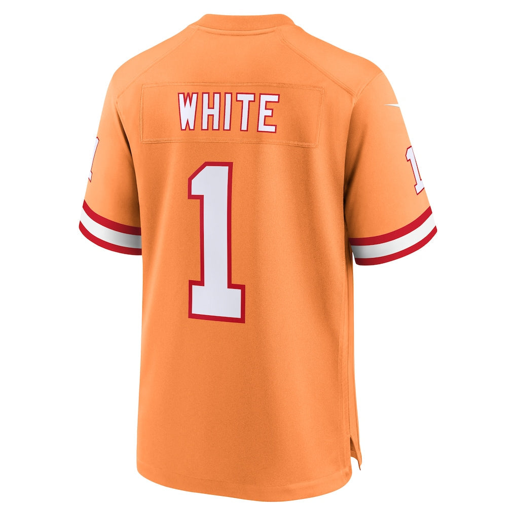 Kooe TB.Buccaneers #1 Rachaad White Orange Alternate Game Jersey