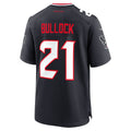 Kooe H.Texans #21 Calen Bullock Navy Team Game Jersey