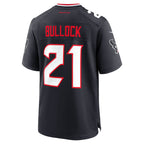 Kooe H.Texans #21 Calen Bullock Navy Team Game Jersey